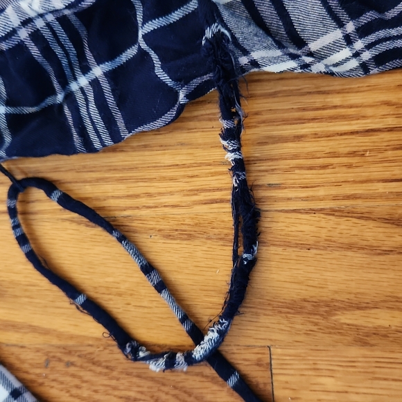 Maternity flannel long sleeve plaid top, size medium - Picture 5 of 5